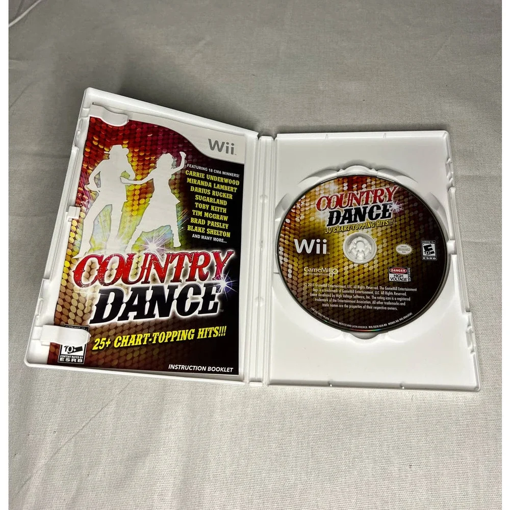 Wii Country Dance Nintendo Rate E 10+ Dance 30 Songs Excellent Condition